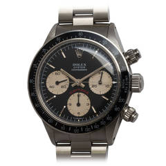 Retro Rolex Stainless Steel Oyster Cosmograph Daytona Wristwatch Ref 6263