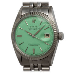 Rolex Stainless Steel Datejust Custom Dial Wristwatch Ref 1601