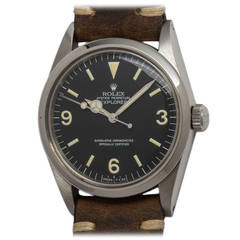 Used Rolex Stainless Steel Explorer 1 Wristwatch Ref 1016