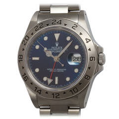 Rolex Stainless Steel Explorer II Custom Dial Automatic Wristwatch Ref 16570