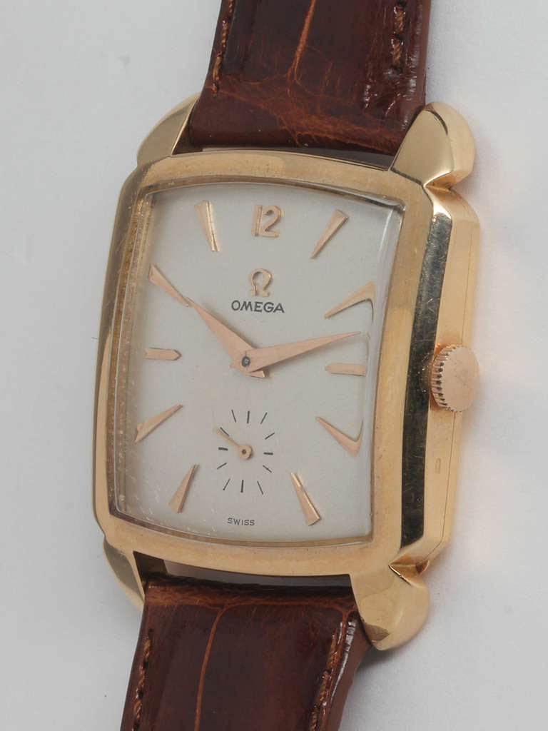 vintage omega square face watch