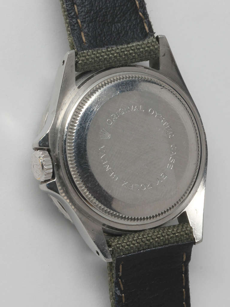Women's Tudor Lady's Stainless Steel Mini-Sub Wristwatch circa 1980s