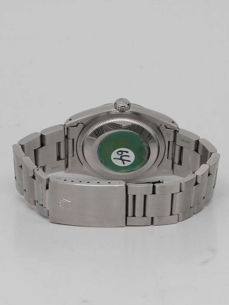 Men's Rolex Stainless Steel Datejust Wristwatch Ref 16200 circa 1987