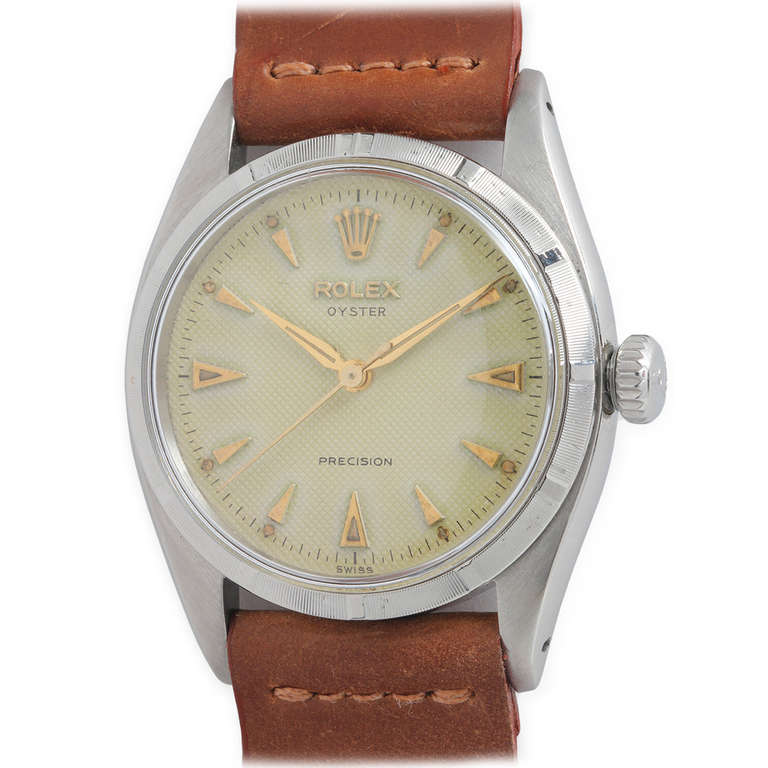 Rolex Stainless Steel Oyster Precision Wristwatch circa 1954 at 1stDibs | rolex  6423, rolex precision 1954