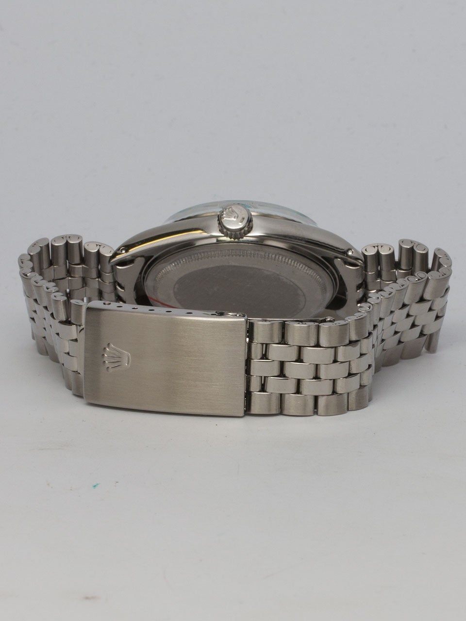 Women's or Men's Rolex Stainless Steel Datejust Custom Dial Wristwatch Ref 1601