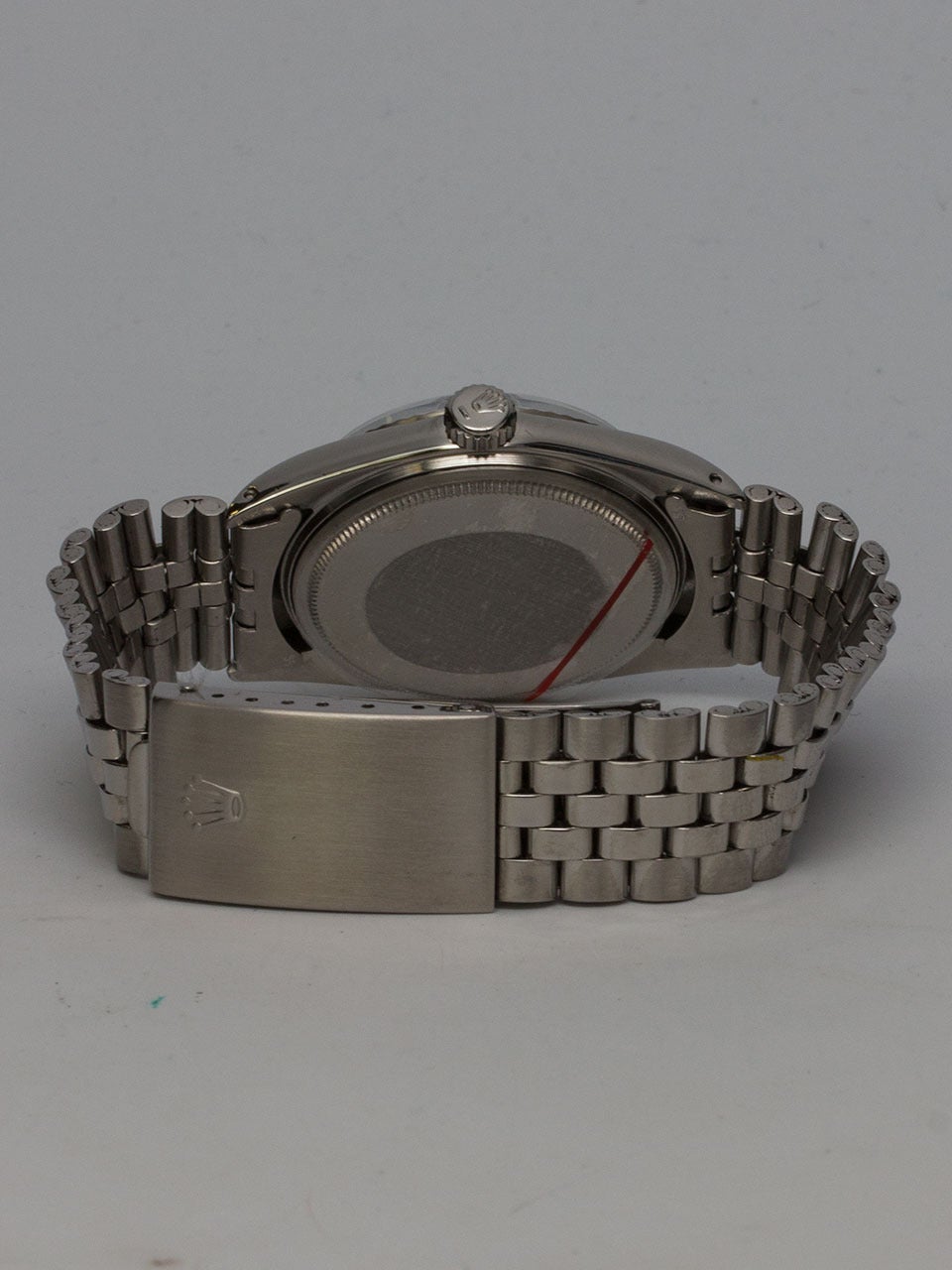Women's or Men's Rolex Stainless Steel Datejust Custom Dial Wristwatch Ref 1601