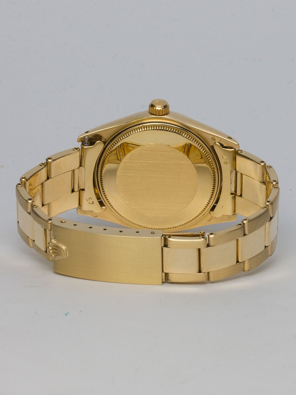 Rolex Yellow Gold Oyster Perpetual Date Wristwatch Ref 1503 In Excellent Condition In West Hollywood, CA