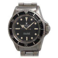 Rolex Stainless Steel Submariner Wristwatch Ref 5513