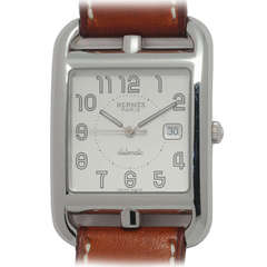 Hermes Stainless Steel Man's Cape Cod Automatic Wristwatch circa 2000s