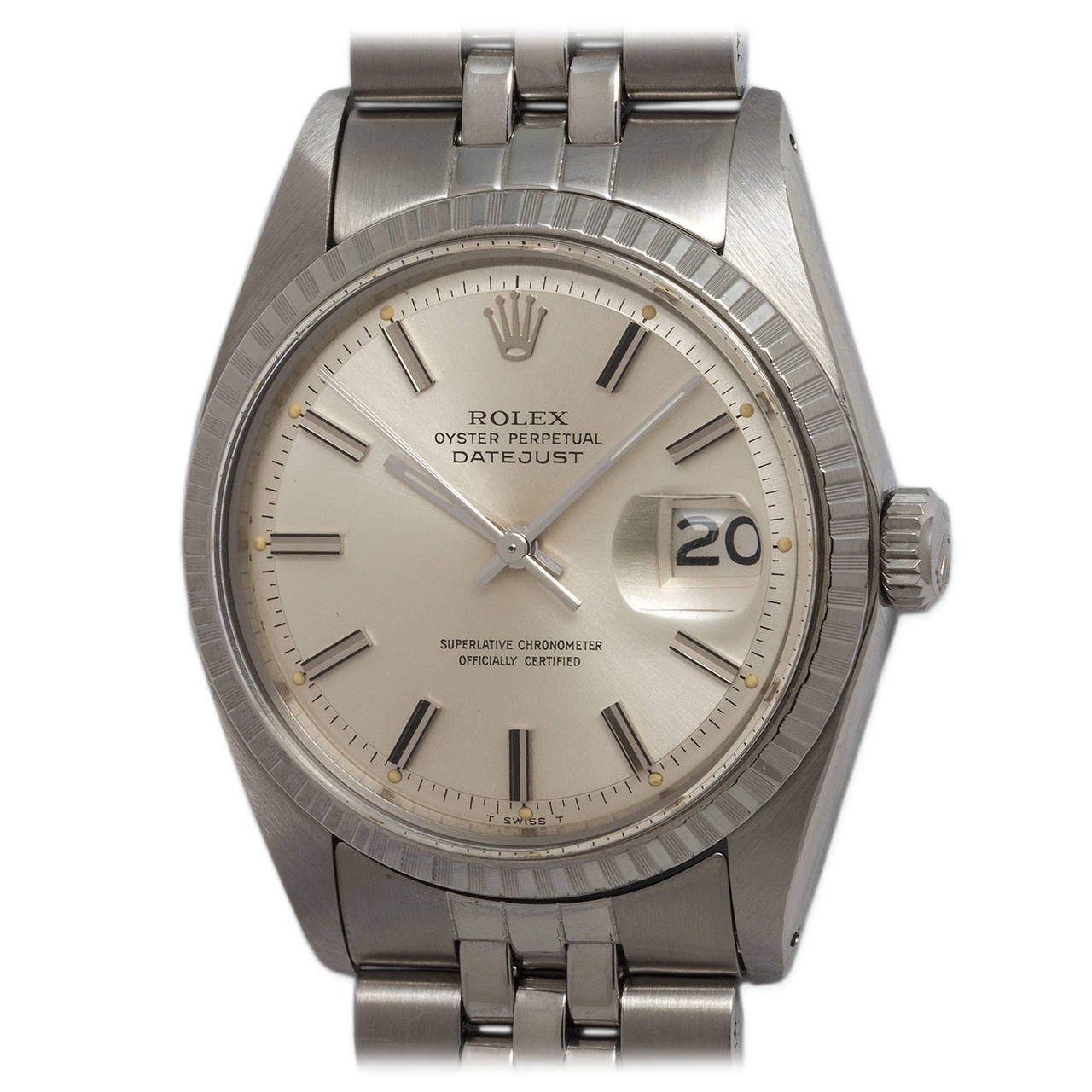 Rolex Stainless Steel Datejust Wristwatch Ref 1603
