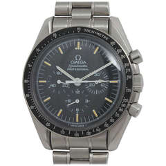 Omega Stainless Steel Speedmaster Chronograph Wristwatch circa 1985