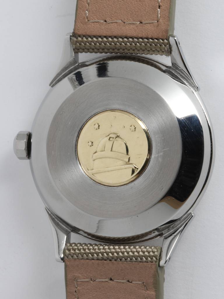 Men's Omega Stainless Steel Constellation Wristwatch circa 1956