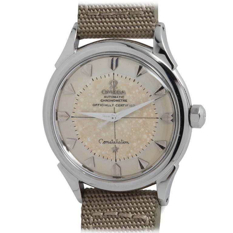Omega Stainless Steel Constellation Wristwatch circa 1956