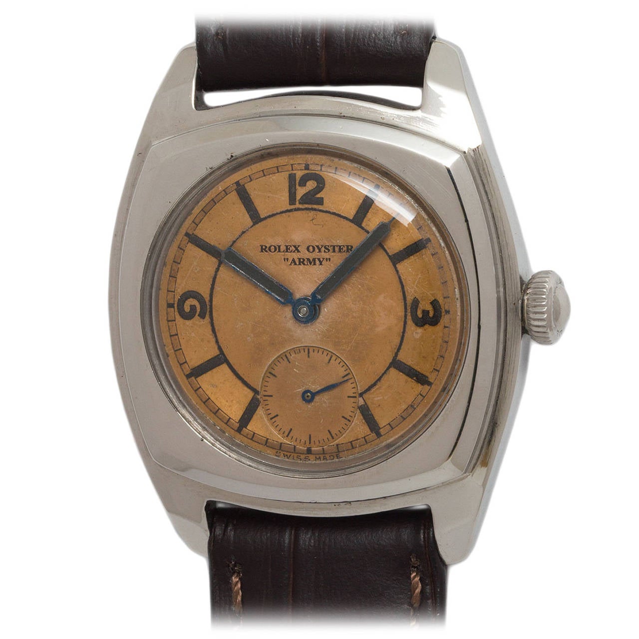 Rolex Stainless Steel Oyster Army Wristwatch Ref 3139