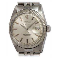 Rolex Stainless Steel Datejust Automatic Wristwatch Ref 1601