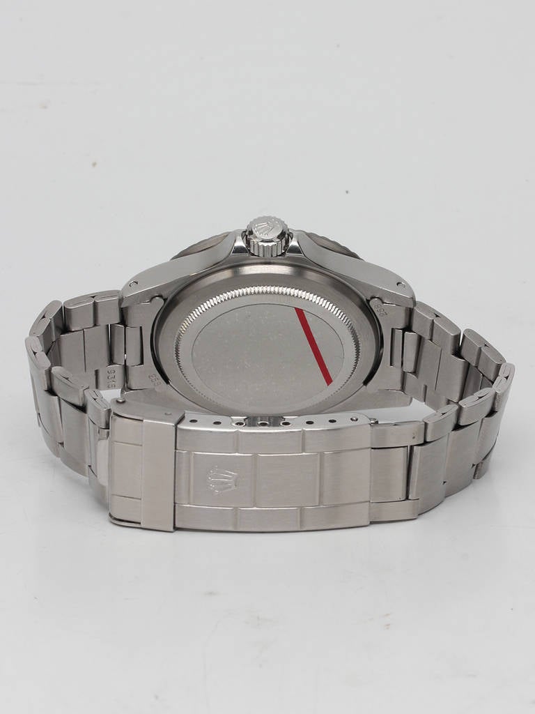 Men's Rolex Stainless Steel Red Submariner Wristwatch Ref 1680 circa 1973