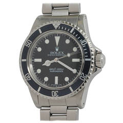 Rolex Stainless Steel Submariner Maxi Dial Wristwatch Ref 5513 circa 1978