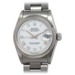 Rolex Stainless Steel Datejust Wristwatch Ref 68240 circa 1996