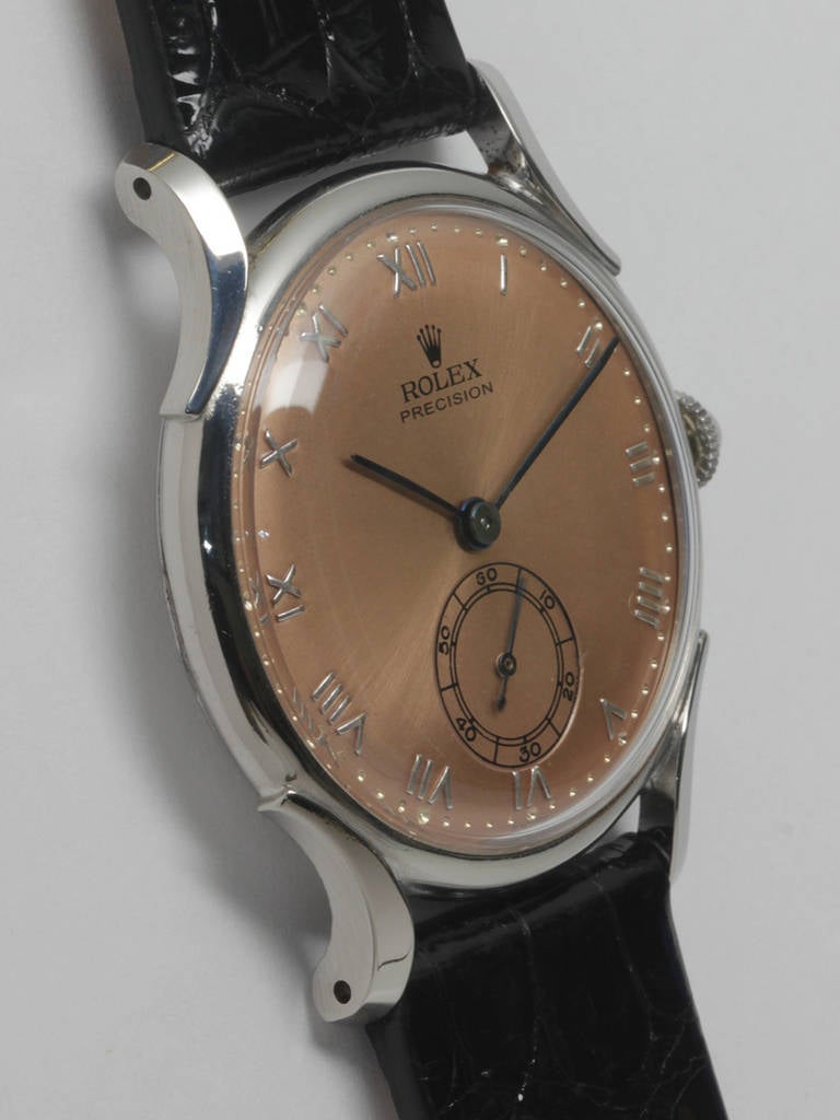 Rolex Stainless Steel Precision Wristwatch circa 1950s