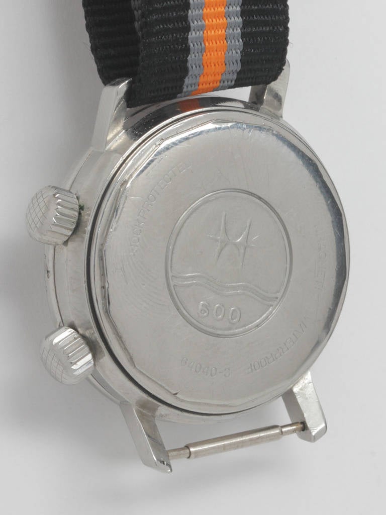 Men's Hamilton Stainless Steel Super Compressor Diver's Wristwatch circa 1960s
