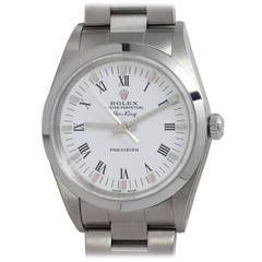 Rolex Stainless Steel Airking Wristwatch Ref 14000 circa 1998