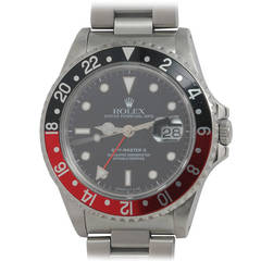 Rolex Stainless Steel GMT-Master II Wristwatch Ref 16710 circa 1991