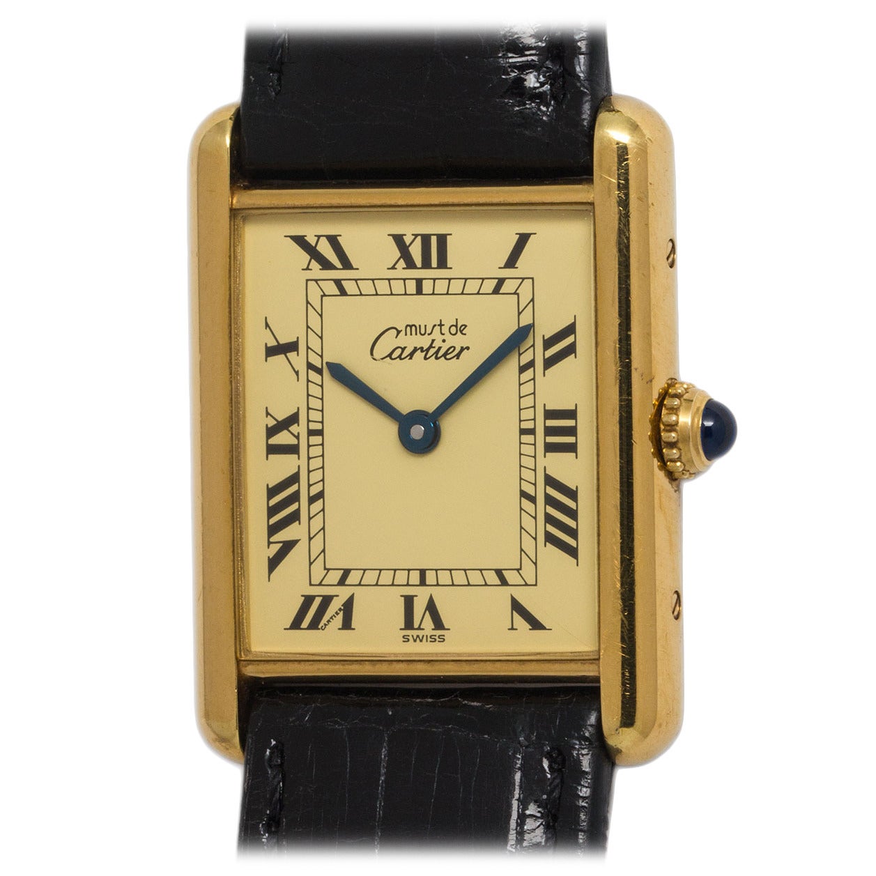 Cartier Vermeil Tank Louis Must de Cartier Quartz Wristwatch