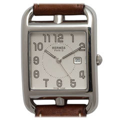 Hermes Stainless Steel Cape Cod Wristwatch