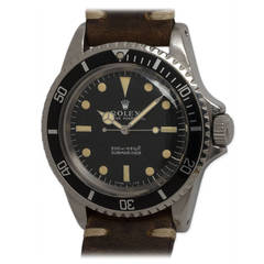 Vintage Rolex Stainless Steel Submariner Wristwatch Ref 5513