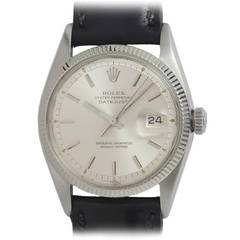Vintage Rolex Stainless Steel Datejust Wristwatch Ref 1601 circa 1963