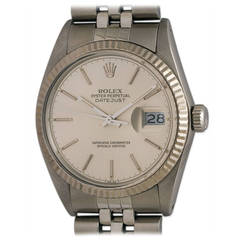 Rolex Stainless Steel Datejust Wristwatch Ref 16014