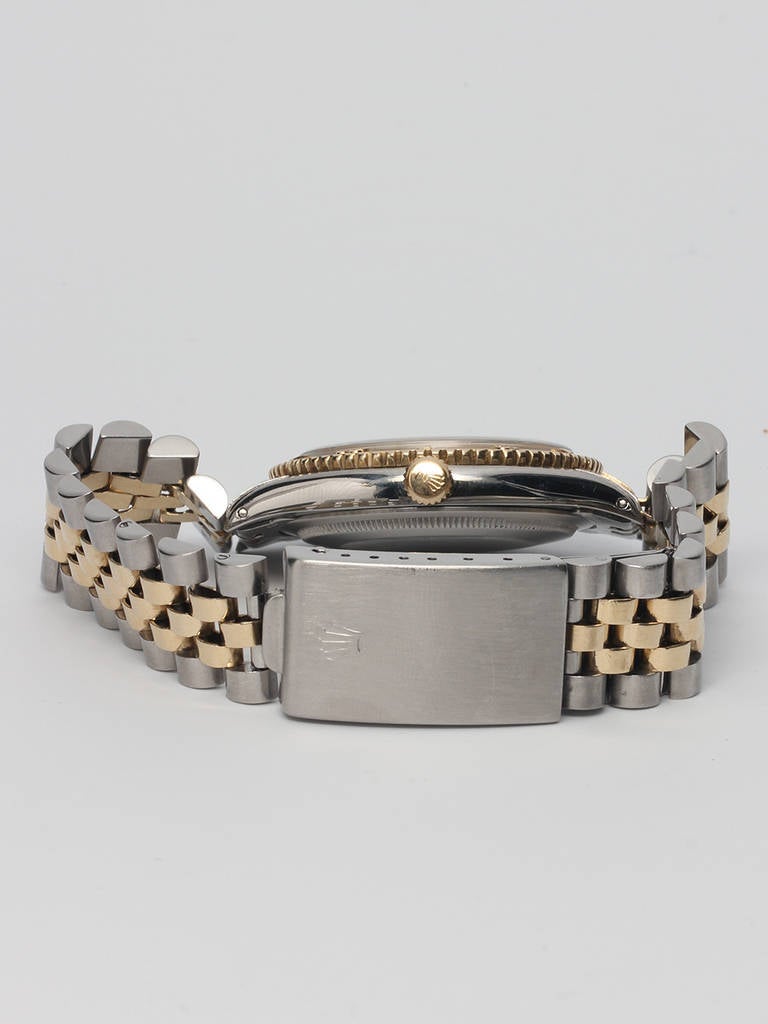 Men's Rolex Steel and Gold Thunderbird Turnograph Wristwatch Ref 1625 circa 1964