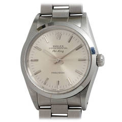 Rolex Stainless Steel Airking Wristwatch Ref 14000 circa 1990