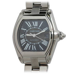 Cartier Stainless Steel Roadster Automatic Wristwatch circa 2000s