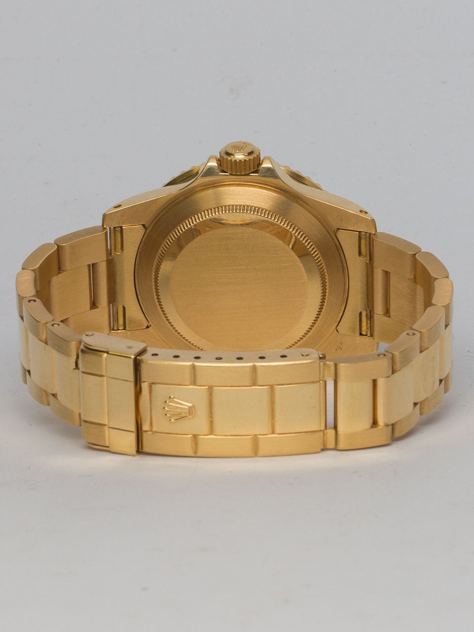 Men's Rolex Yellow Gold Submariner Wristwatch ref 16808 circa 1983