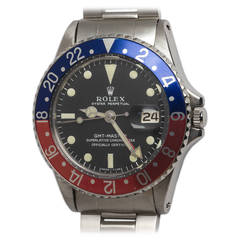 Rolex Stainless Steel GMT-Master Wristwatch Ref 1675