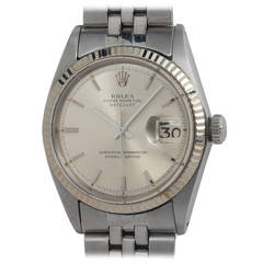 Vintage Rolex Stainless Steel Datejust Wristwatch Ref 1601 circa 1965