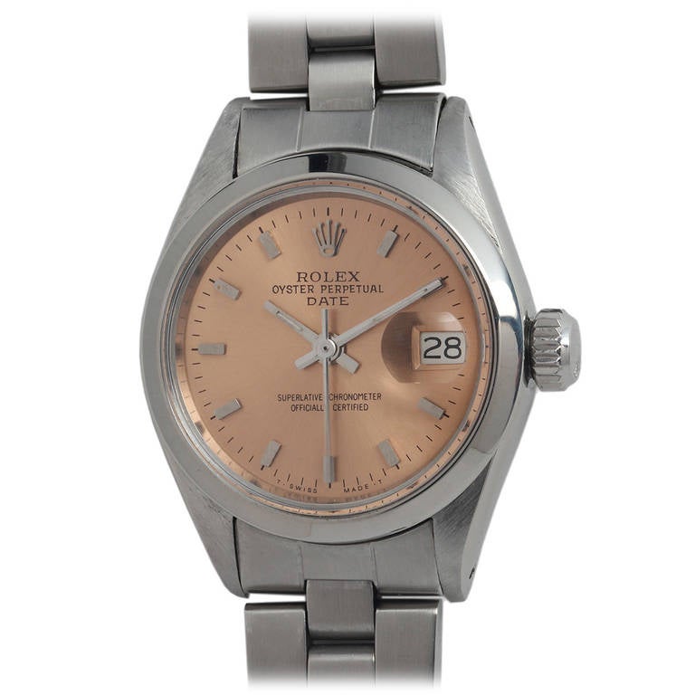 Rolex Lady's Oyster Perpetual Date Wristwatch circa 1971