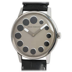 Vintage Girard-Perregaux Stainless Steel Eclipse Model Wristwatch circa 1970s