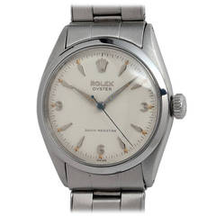 Vintage Rolex Stainless Steel Oyster Wristwatch Ref 6480 circa 1955