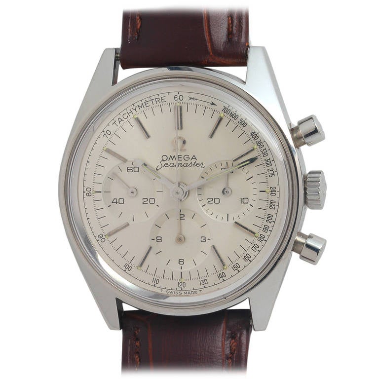 Omega Stainless Steel Seamaster Chronograph Wristwatch circa 1963
