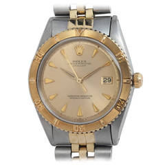 Rolex Steel and Gold Thunderbird Turnograph Wristwatch Ref 1625 circa 1964