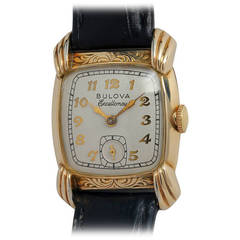 Bulova Yellow Gold-Filled Excellency Wristwatch circa 1940s