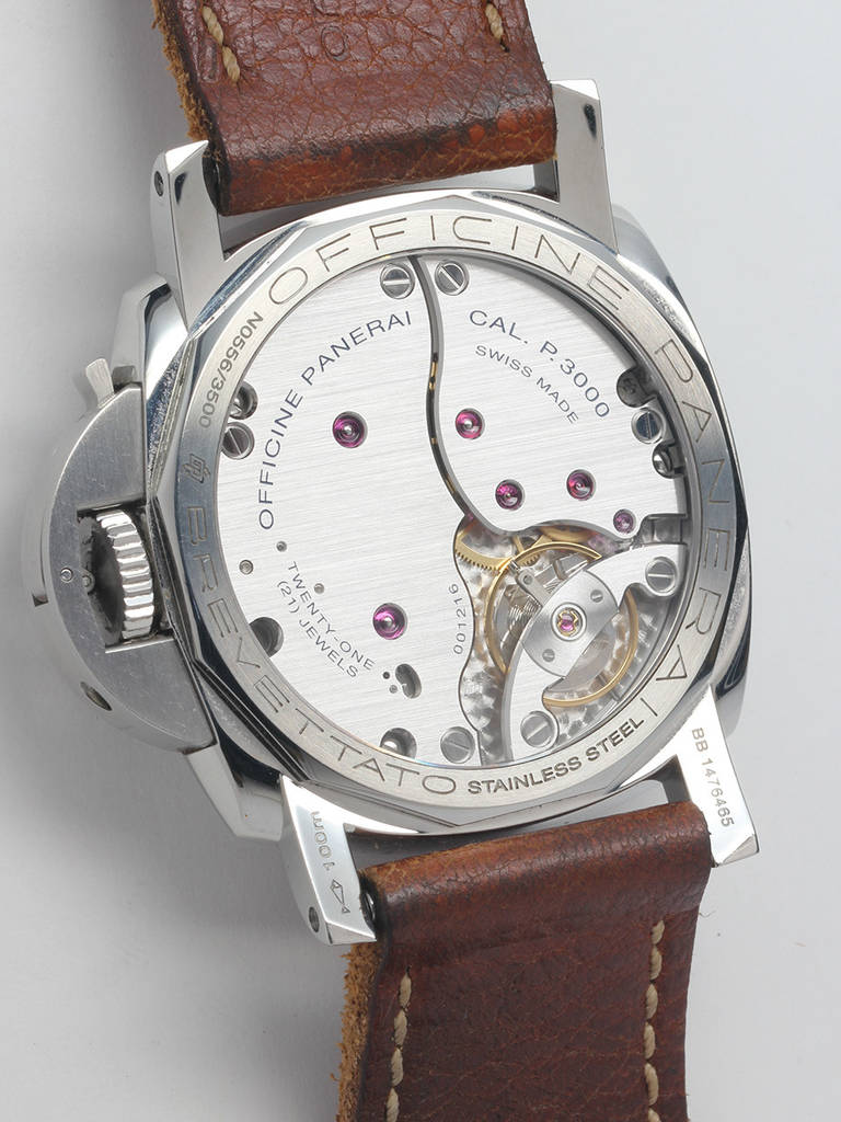 Men's Panerai Luminor Stainless Steel PAM 372 Wristwatch circa 2000s