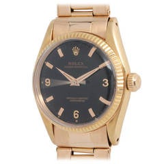 Used Rolex Rose Gold Oyster Perpetual Wristwatch circa 1956