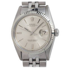 Rolex Stainless Steel Datejust Wristwatch Ref 1601 circa 1966