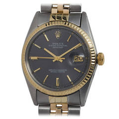 Rolex Stainless Steel and Yellow Gold Datejust Wristwatch circa 1973