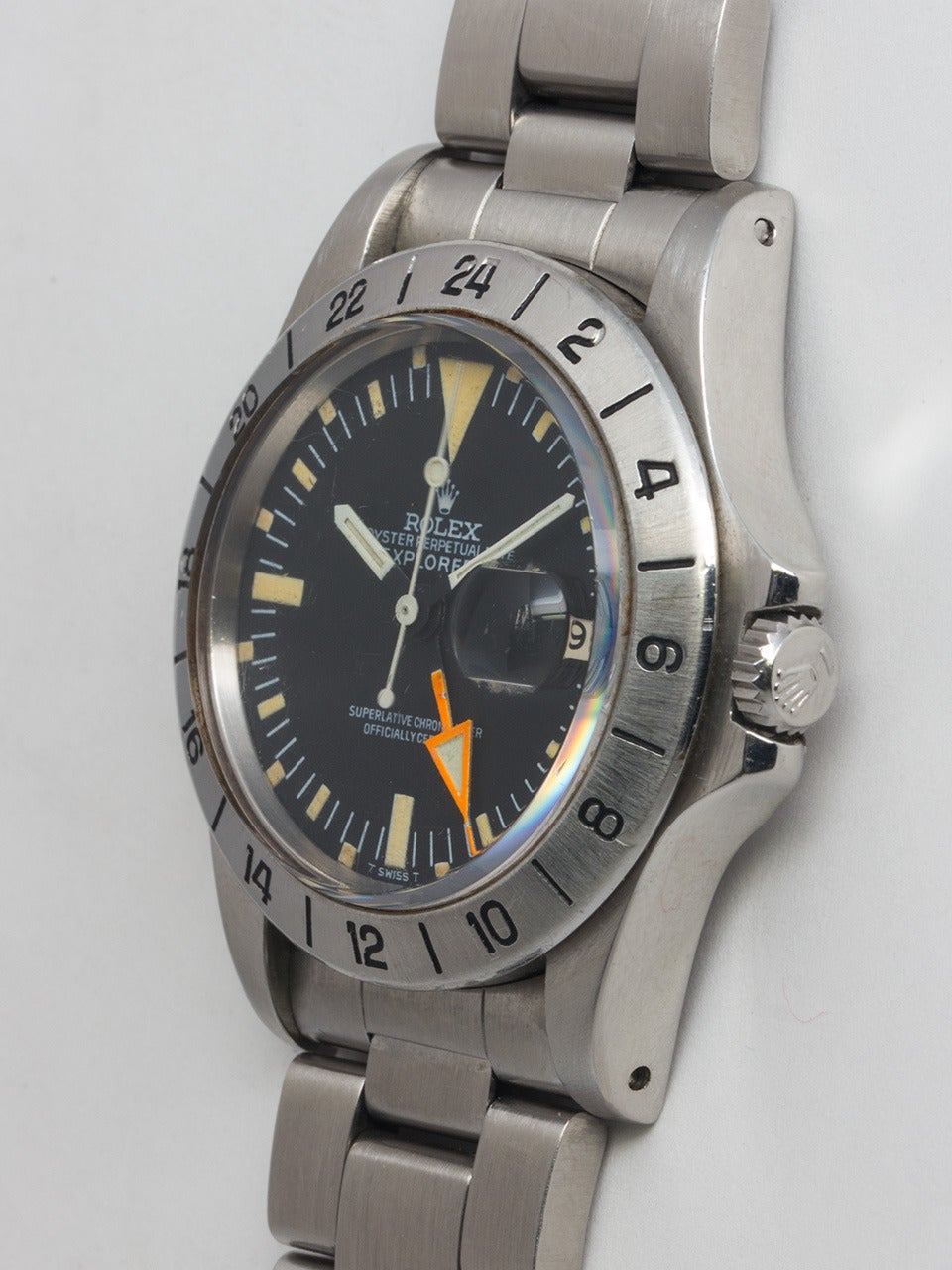 Rolex Stainless Steel Explorer II Wristwatch Ref 1655 circa 1973