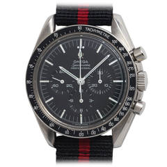 Retro Omega Stainless Steel Pre-Moon Speedmaster Professional Wristwatch circa 1967