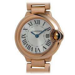 Cartier Lady's Rose Gold Ballon Bleu Wristwatch circa 2000s